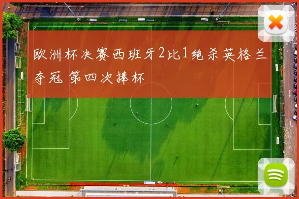 欧洲杯决赛西班牙2比1绝杀英格兰夺冠 第四次捧杯